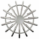 vidaXL Cseppentő Levélvédő 2 pcs Ezüst 110 mm Rozsdamentes acél