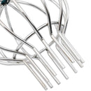 vidaXL Cseppentő Levélvédő 8 pcs Ezüst 110 mm Rozsdamentes acél