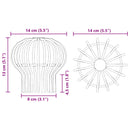 vidaXL Cseppentő Levélvédő 8 pcs Ezüst 110 mm Rozsdamentes acél