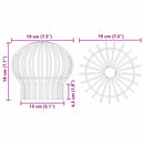 vidaXL Cseppentő Levélvédő 8 pcs Ezüst 160 mm Rozsdamentes acél