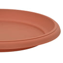 vidaXL Kerek Virág Tálca 6 pcs Tégla Vörös Ø 17,5 x 2 cm Műanyag