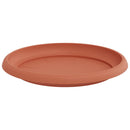 vidaXL Kerek Virág Tálca 6 pcs Tégla Vörös Ø 21,5 x 2,5 cm Műanyag