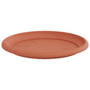 vidaXL Kerek Virág Tálca 6 pcs Tégla Vörös Ø 27 x 2,5 cm Műanyag
