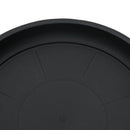 vidaXL Kerek Virág Tálca 6 pcs Fekete Ø 14 x 2 cm Műanyag
