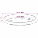 vidaXL Kerek Virág Tálca 24 pcs Fekete Ø 17,5 x 2 cm Műanyag