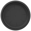vidaXL Kerek Virág Tálca 24 pcs Fekete Ø 17,5 x 2 cm Műanyag
