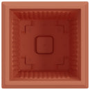vidaXL Négyzet Virágcserép 24 pcs Tégla Vörös 43 x 43 x 33,5 cm