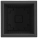 vidaXL Négyzet Virágcserép 24 pcs Fekete 16 x 16 x 14 cm Műanyag