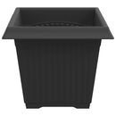 vidaXL Négyzet Virágcserép 24 pcs Fekete 20 x 20 x 16 cm Műanyag