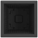 vidaXL Négyzet Virágcserép 24 pcs Fekete 43 x 43 x 33,5 cm Műanyag