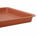 vidaXL Négyzetes Virágtálca 6 pcs Tégla Vörös 25,5 x 25,5 x 2,5 cm