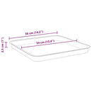 vidaXL Négyzetes Virágtálca 6 pcs Tégla Vörös 36 x 36 x 2.5 cm Műanyag