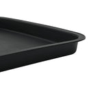 vidaXL Négyzetes Virágtálca 24 pcs Fekete 15 x 15 x 2 cm Műanyag