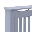 vidaXL Radiátor fedezék 2 pcs Szürke 112 x 19 x 81,5cm Faanyag