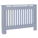 vidaXL Radiátor fedezék 2 pcs Szürke 112 x 19 x 81,5cm Faanyag