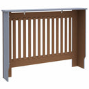 vidaXL Radiátor fedezék 2 pcs Szürke 112 x 19 x 81,5cm Faanyag