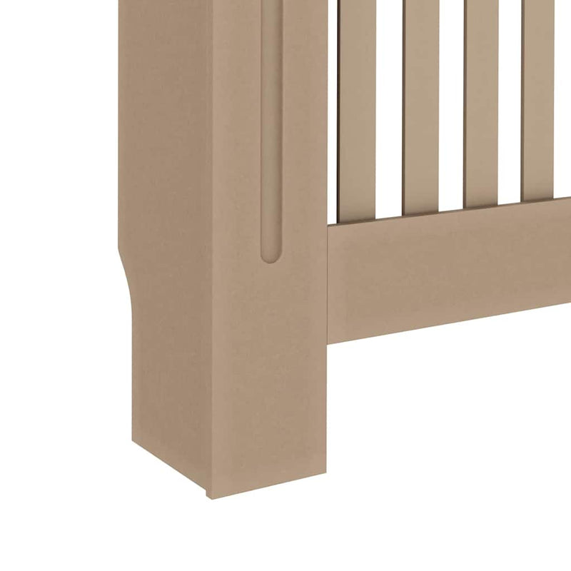 vidaXL Radiátor fedezék 2 pcs Barna 112x19x81.5cm Faanyag