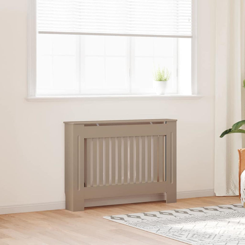 vidaXL Radiátor fedezék 2 pcs Barna 112x19x81.5cm Faanyag