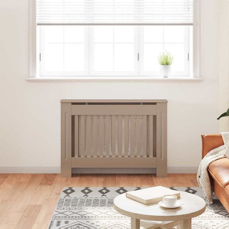 vidaXL Radiátor fedezék 2 pcs Barna 112x19x81.5cm Faanyag