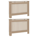 vidaXL Radiátor fedezék 2 pcs Sonoma Tölgy 112 x 19 x 81,5cm Faanyag
