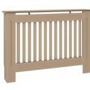 vidaXL Radiátor fedezék 2 pcs Barna 112 x 19 x 81,5cm Faanyag