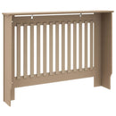 vidaXL Radiátor fedezék 2 pcs Barna 112 x 19 x 81,5cm Faanyag