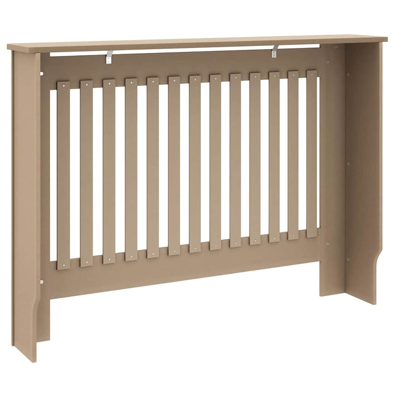 vidaXL Radiátor fedezék 2 pcs Barna 112x19x81.5cm Faanyag