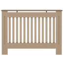 vidaXL Radiátor fedezék 2 pcs Sonoma Tölgy 112 x 19 x 81,5cm Faanyag