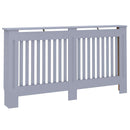 vidaXL Radiátor fedezék 2 pcs Szürke 152 x 19 x 81,5cm Faanyag