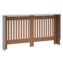 vidaXL Radiátor fedezék 2 pcs Szürke 152 x 19 x 81,5cm Faanyag