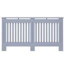 vidaXL Radiátor fedezék 2 pcs Szürke 152 x 19 x 81,5cm Faanyag