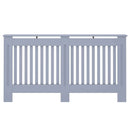 vidaXL Radiátor fedezék 2 pcs Szürke 152 x 19 x 81,5cm Faanyag