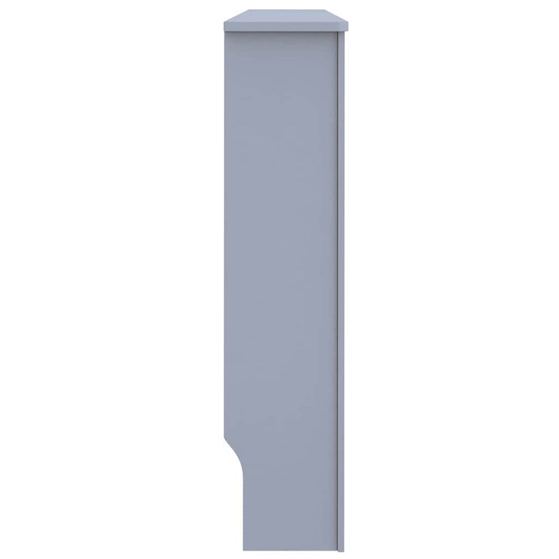 vidaXL Radiátor fedezék 2 pcs Szürke 152x19x81.5cm Faanyag