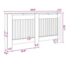 vidaXL Radiátor fedezék 2 pcs Szürke 152 x 19 x 81,5cm Faanyag