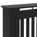 vidaXL Radiátor fedezék 2 pcs Fekete 152 x 19 x 81,5cm Faanyag