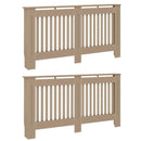 vidaXL Radiátor fedezék 2 pcs Sonoma Tölgy 152 x 19 x 81,5cm Faanyag