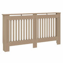 vidaXL Radiátor fedezék 2 pcs Barna 152 x 19 x 81,5cm Faanyag