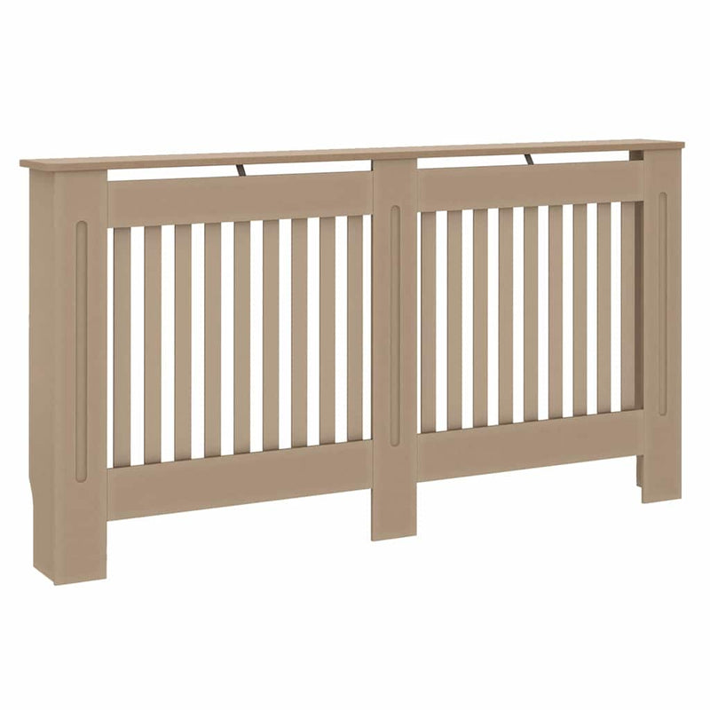vidaXL Radiátor fedezék 2 pcs Barna 152x19x81.5cm Faanyag