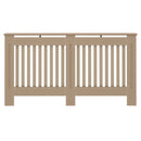 vidaXL Radiátor fedezék 2 pcs Barna 152 x 19 x 81,5cm Faanyag