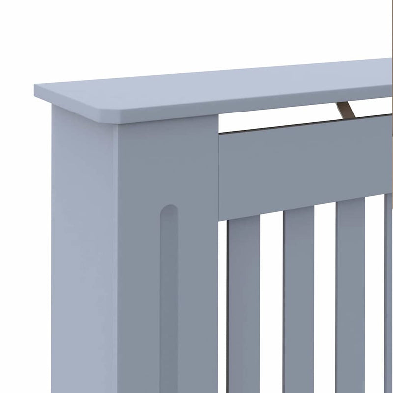 vidaXL Radiátor fedezék 2 pcs Szürke 172x19x81.5cm Faanyag