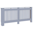 vidaXL Radiátor fedezék 2 pcs Szürke 172 x 19 x 81,5 cm Faanyag