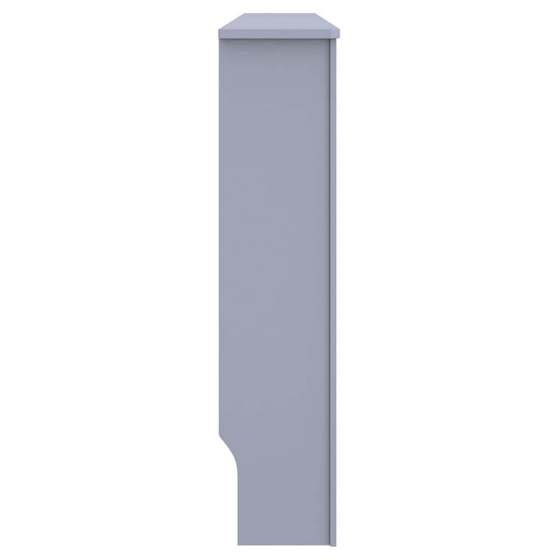 vidaXL Radiátor fedezék 2 pcs Szürke 172x19x81.5cm Faanyag