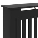 vidaXL Radiátor fedezék 2 pcs Fekete 172 x 19 x 81,5 cm Faanyag