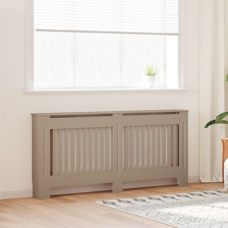 vidaXL Radiátor fedezék 2 pcs Barna 172x19x81.5cm Faanyag