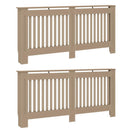 vidaXL Radiátor fedezék 2 pcs Sonoma Tölgy 172 x 19 x 81,5 cm Faanyag