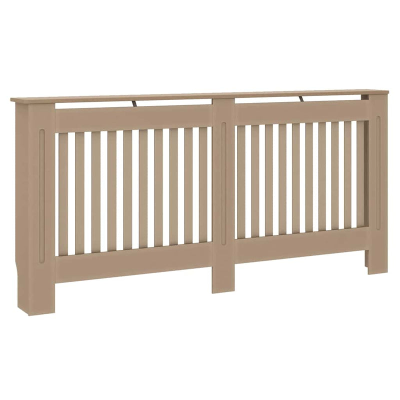 vidaXL Radiátor fedezék 2 pcs Barna 172x19x81.5cm Faanyag