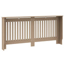 vidaXL Radiátor fedezék 2 pcs Sonoma Tölgy 172 x 19 x 81,5 cm Faanyag