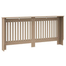 vidaXL Radiátor fedezék 2 pcs Barna 172 x 19 x 81,5 cm Faanyag