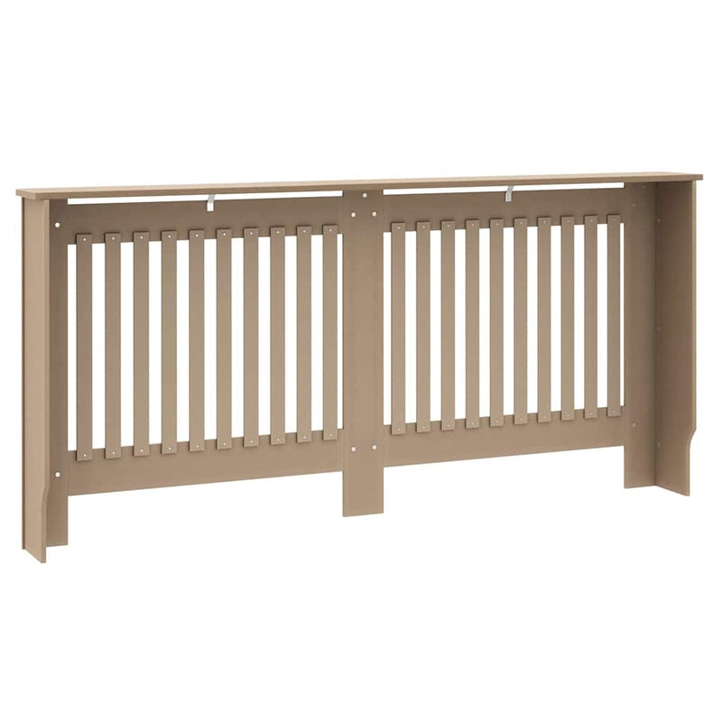 vidaXL Radiátor fedezék 2 pcs Barna 172x19x81.5cm Faanyag