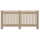 vidaXL Radiátor fedezék 2 pcs Barna 172 x 19 x 81,5 cm Faanyag